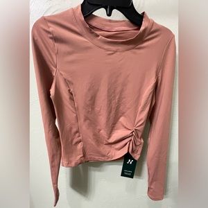 HALARA High Neck Cropped Long-Sleeve Top, Sz S (fits like XS)